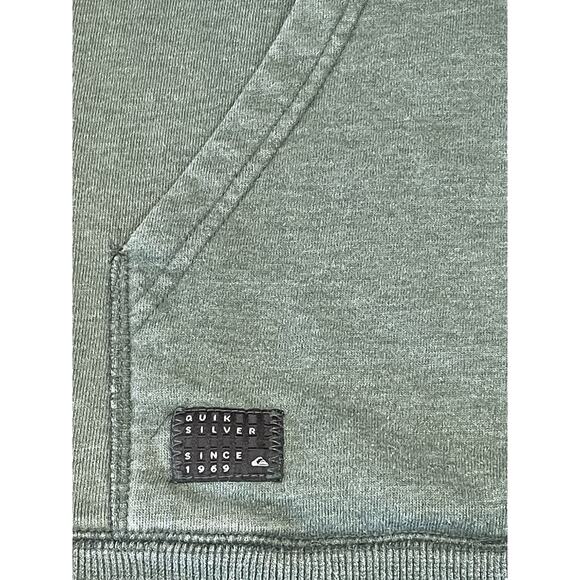 Quiksilver Light Hooded Jacket Men’s Size Small Green Casual Full Zip Skater Y2K - Picture 9 of 14